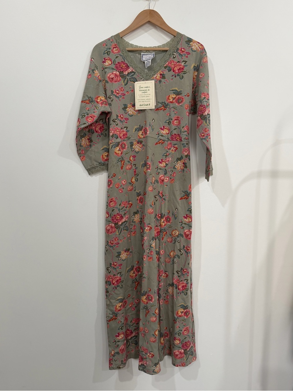 April Cornell Sage Maxi Dress Size XL  90s butter mom NEW